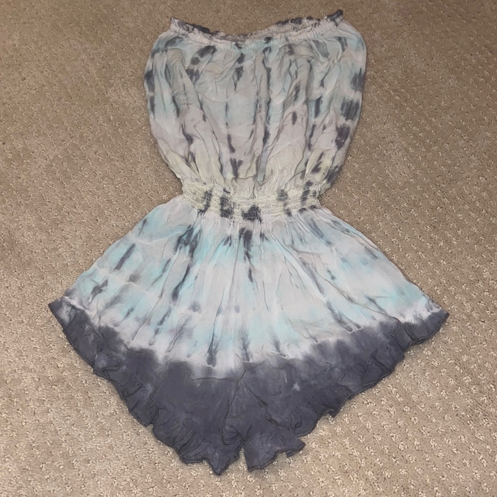 Strapless vintage havana romper